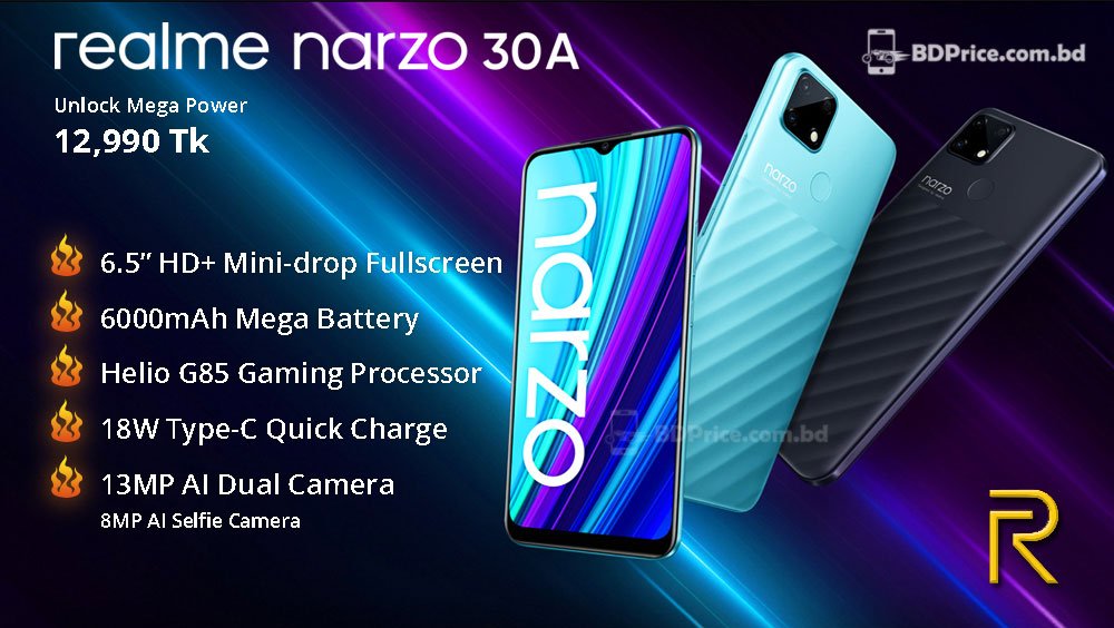 Realme Narzo 30A Mobile Price in Bangladesh and Reviews ...