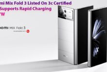 Xiaomi Mix Fold 3 Listed On 3c Certification And Supports Rapid Charging At 67W