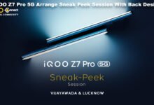 iQOO Z7 Pro 5G Arrange Sneak Peek Session With Back Design