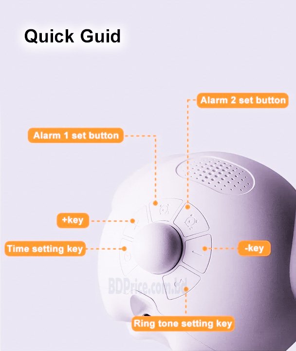 Xiaomi Cute Expression Alarm Clock Spec & Price in Bangladesh